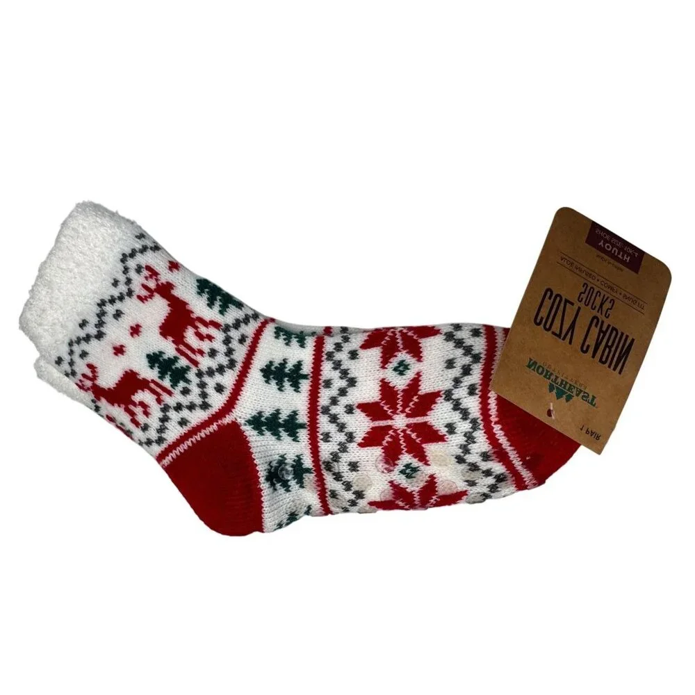 NWT Northeast Outfitters Cozy Cabin Sock Youth Size 10K-4